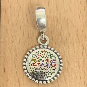 Pandora HAWAII Ala Moana Dangle Charm Pendant, S925 Silver Bracelets
